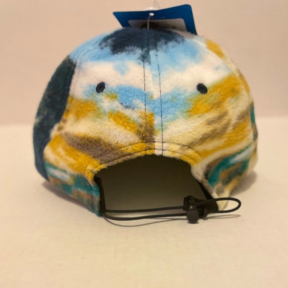 Columbia Hat Fleece Baseball Cap Adjustable Strap Outdoors Sky Mountains Blue - Picture 2 of 4